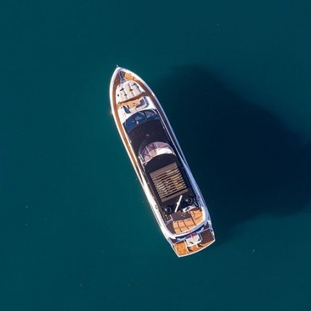 aerial view of Mowana yacht