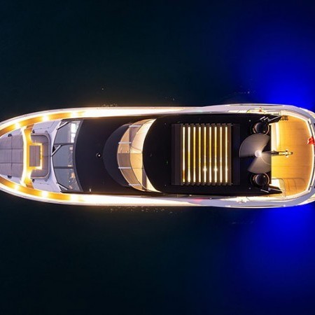 aerial view of Mowana yacht