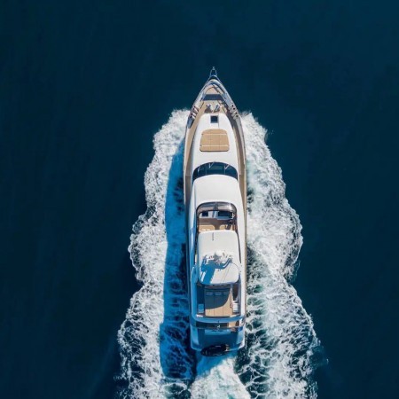 aerial photo of My Life yacht