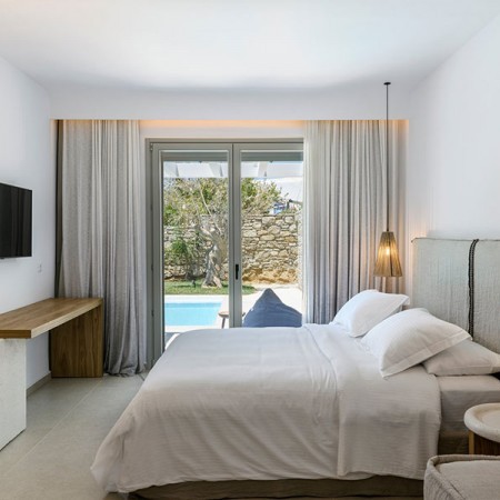 mykonos luxury villa with a pool