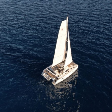 Fountaine Pajot 47 catamaran charter Mykonos