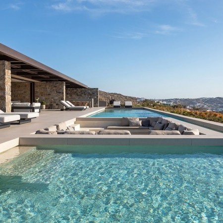 pool of Adagio Below Villa in Mykonos