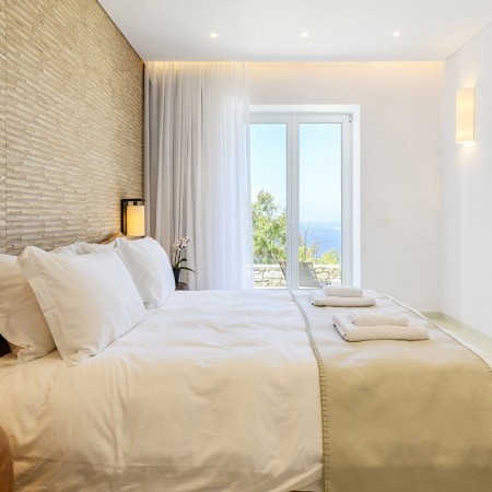 bedroom at Alchemy villa in Mykonos