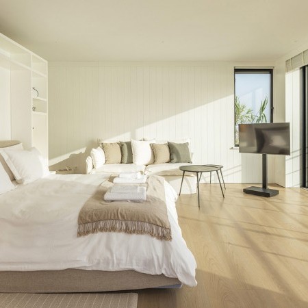 bedroom at Alchemy villa in Mykonos