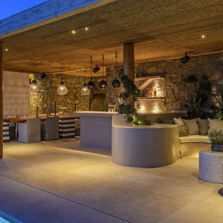 outdoor area at night