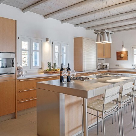 kitchen of Amina Villa in Mykonos