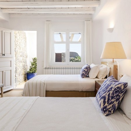 bedroom at Auriane villa in Mykonos