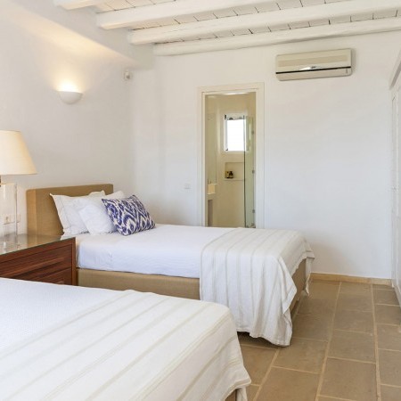 bedroom at Auriane villa in Mykonos