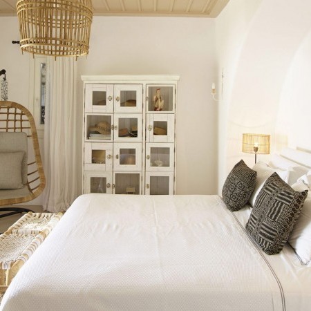 double bedroom at Leyla Villa in Mykonos