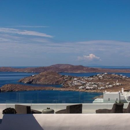 terrace with sea view