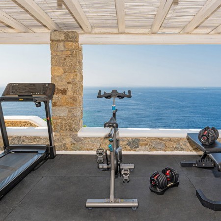 bedroom at Oxygen Villa in Mykonos