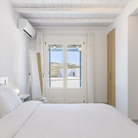 double bedroom at mykonos villa Celia