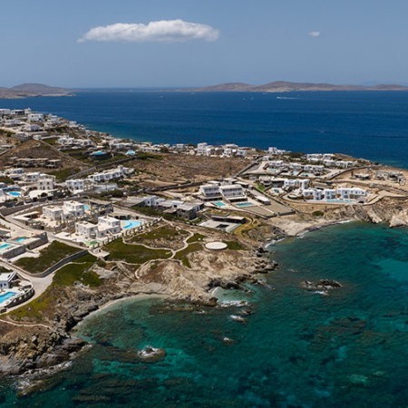 aerial view of villa Mondego Mykonos