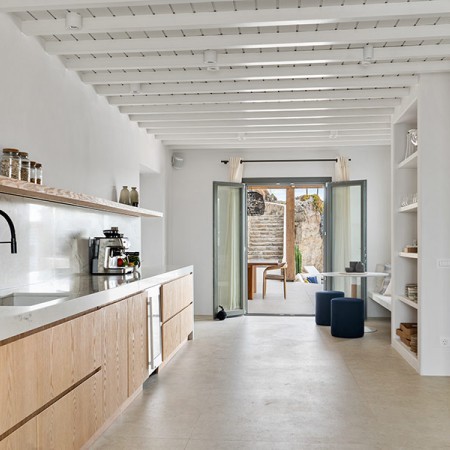 kitchen of villa Moya Mykonos