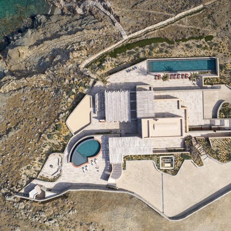 aerial view of villa nevma mykonos