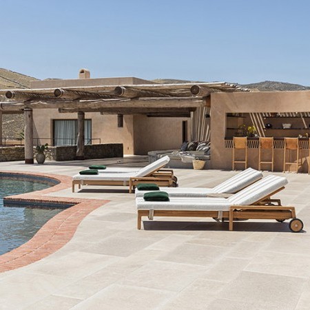 pool area of villa nevma mykonos