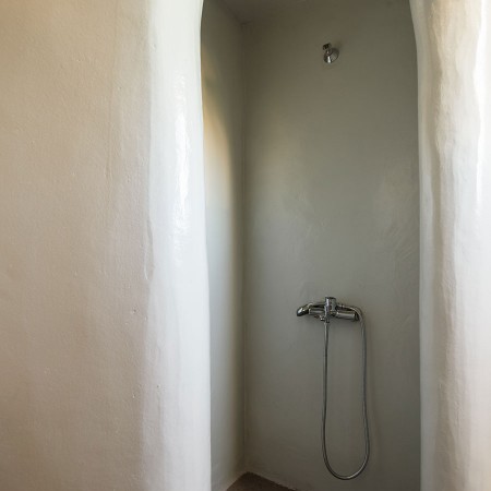 built shower