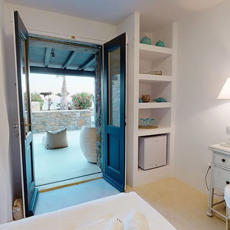 bedroom at Marine villa Mykonos