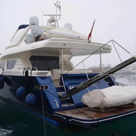 back view of Mythos G yacht