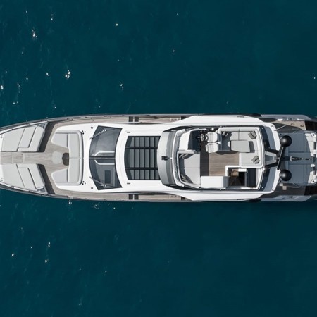 aerial photo of Never Give Up yacht