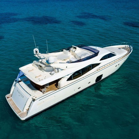 ferretti yacht charter Greece