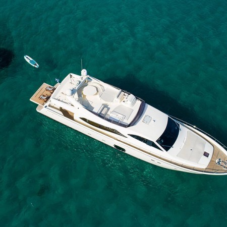 aerial photo of Nineteen yacht