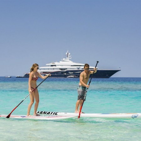 paddle board at the Maldives