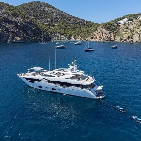 aerial photo of Noroader superyacht