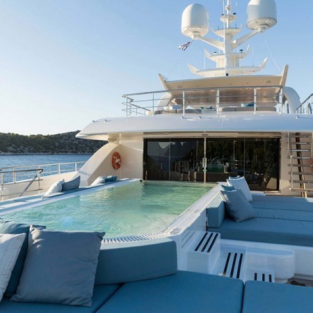 O'Ptasia yacht with swimming pool