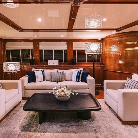 interior of Oak yacht charter