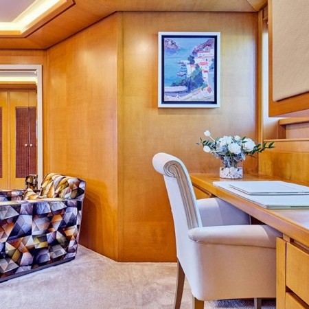 Oasis superyacht office desk