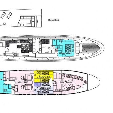 Oceane II yacht layout