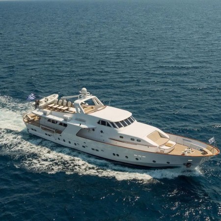 aerial view of Oceane II yacht