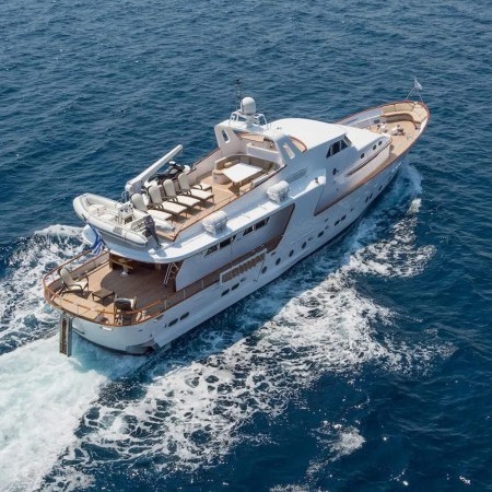 aerial view of Oceane II yacht