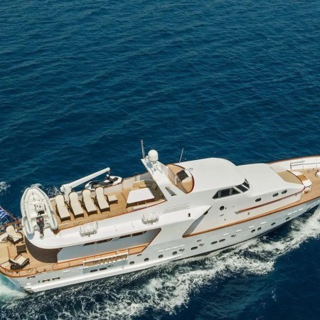 aerial view of Oceane II yacht