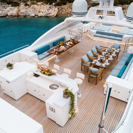 Oceanos superyacht deck