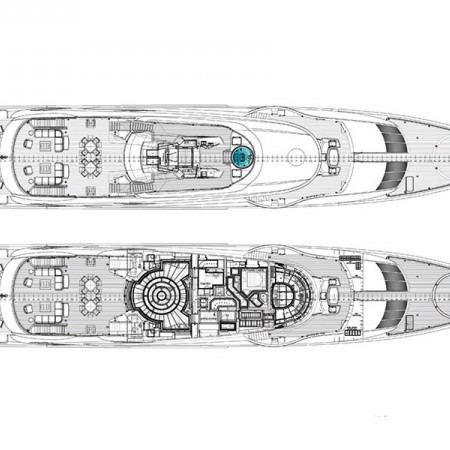 Okto yacht deck plan layout