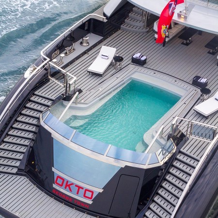 OKTO yacht Jacuzzi pool