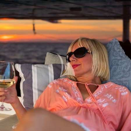 lifestyle on board the sailing yacht catamaran