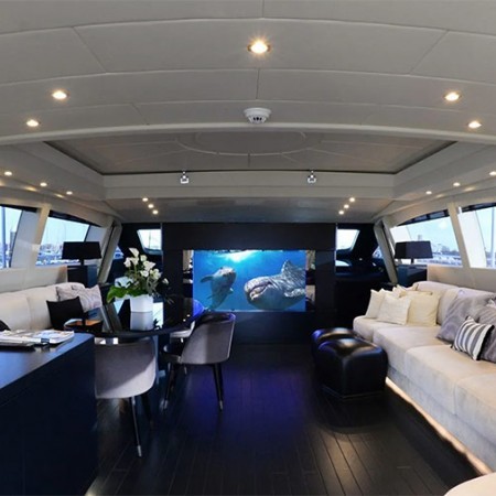 salon of Only One yacht