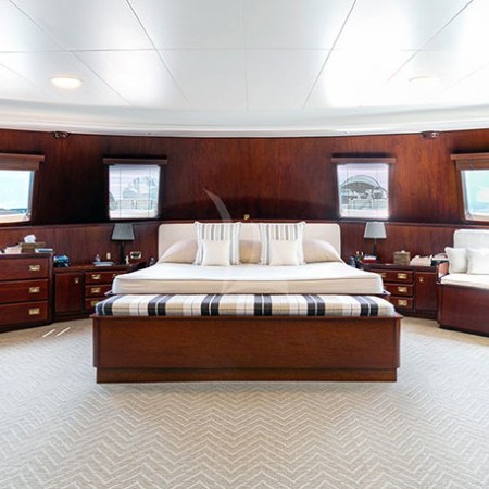 one of the cabins on Paloma yacht