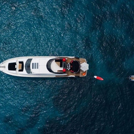 aerial view of Palumba yacht