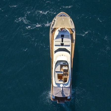 aerial view of Panta Rei yacht