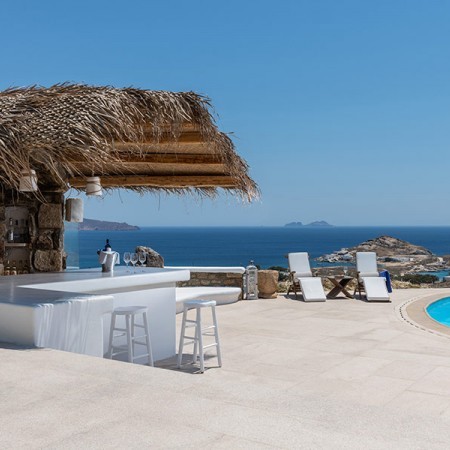 Villa Passoa Mykonos pool area