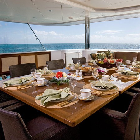 alfresco dining area