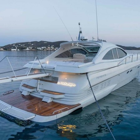Pershing yacht Mykonos for rent