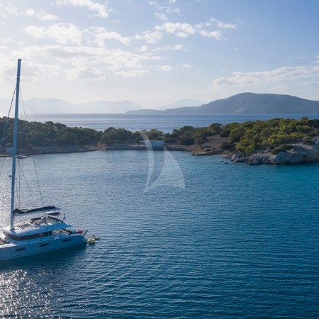 phantom sailing catamaran Greece