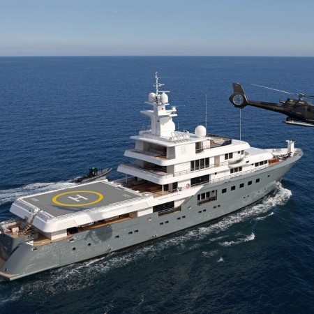 Planet Nine yacht aerial view