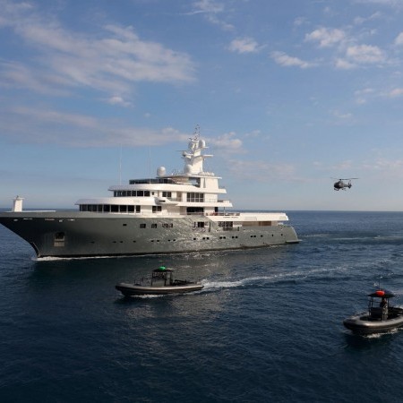 Planet Nine yacht aerial view