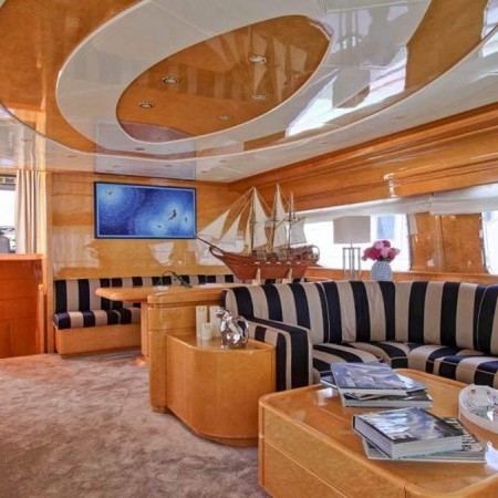 indoor salon of Prime yacht